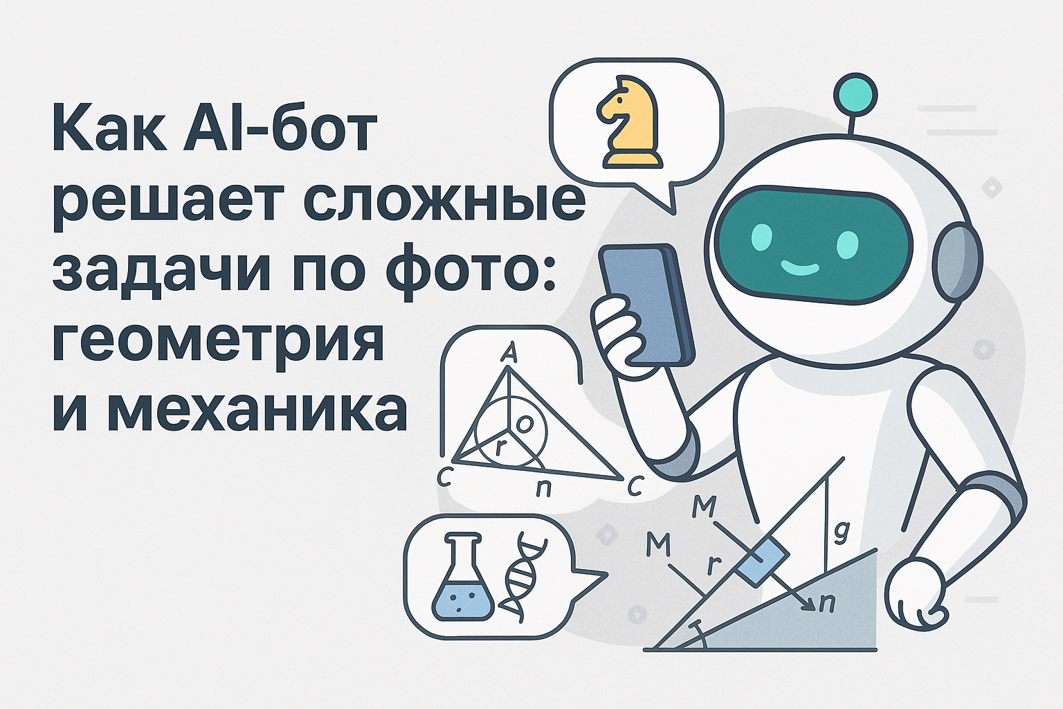 Сложные задачи: геометрия, физика, химия и даже шахматы — по фото